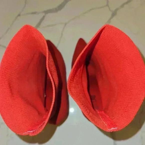 Brash Xaya Mid Calf Pointed Toe Stiletto Sock Boots Red Size 12W - Picture 7 of 11